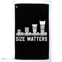 Funny Photography Lens Size Matters Golf Towel thumb 0