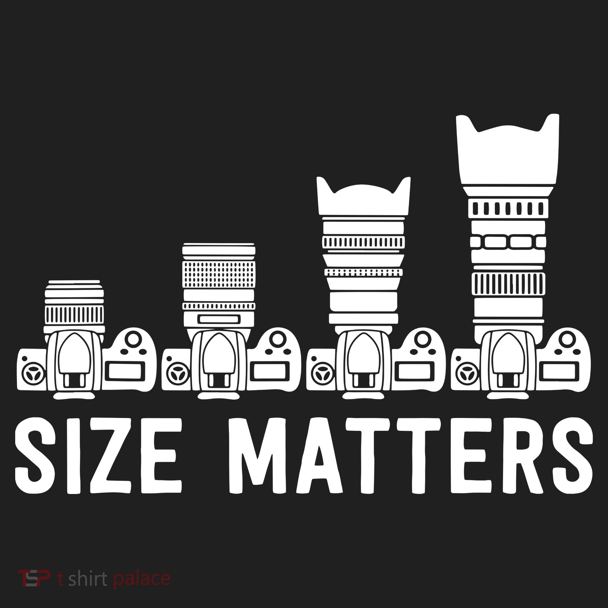 Funny Photography Lens Size Matters Golf Towel