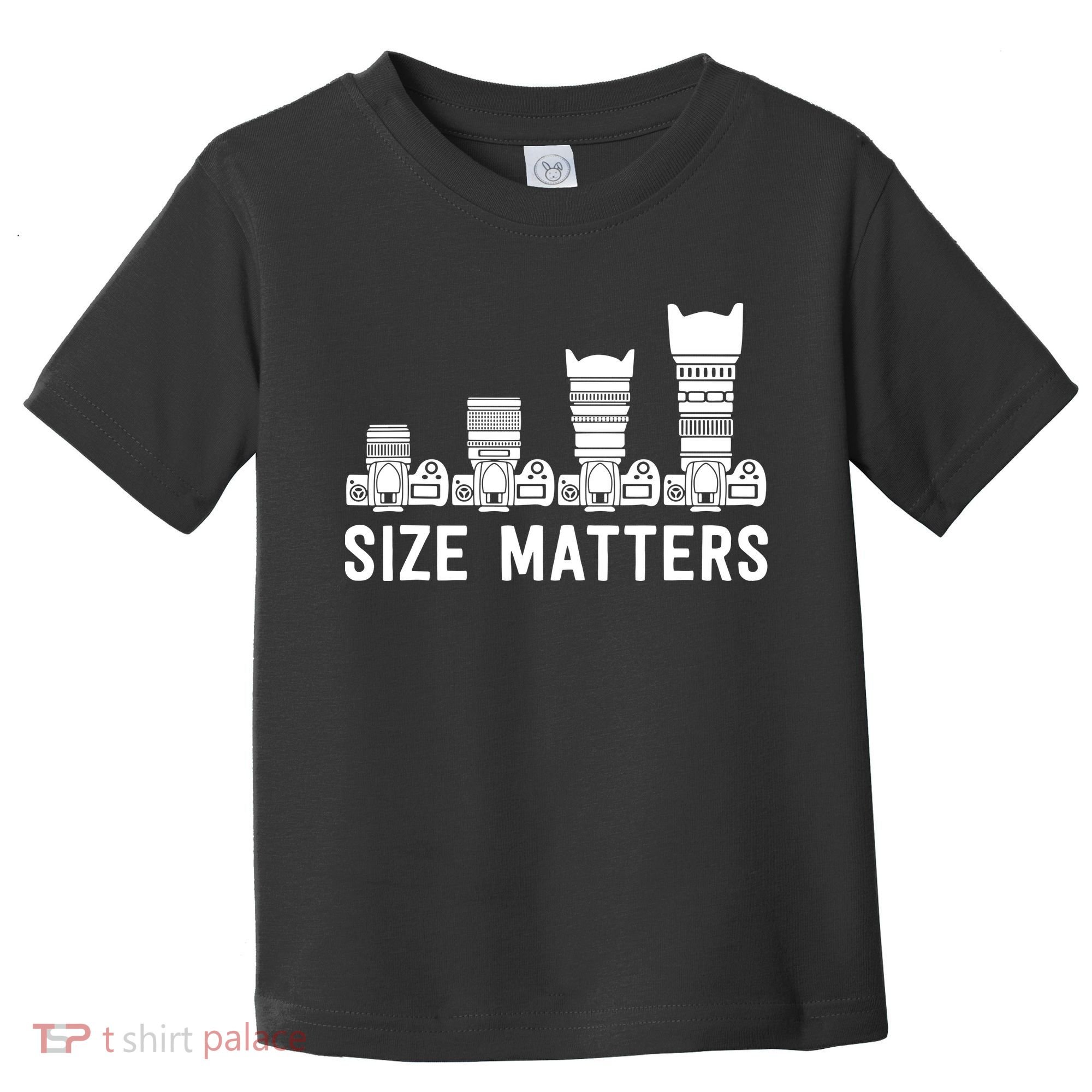 Funny Photography Lens Size Matters Toddler T-Shirt