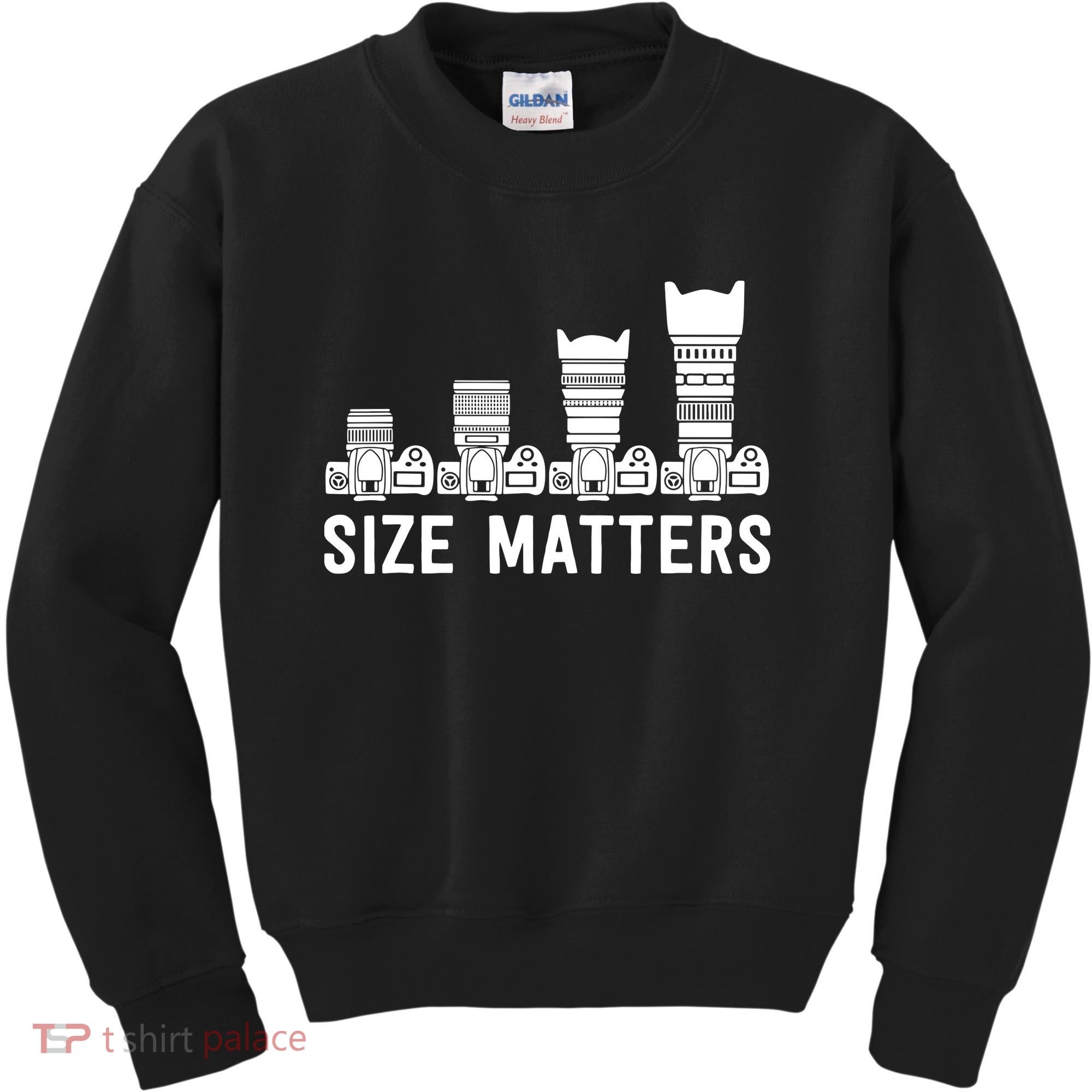 Funny Photography Lens Size Matters Kids Sweatshirt