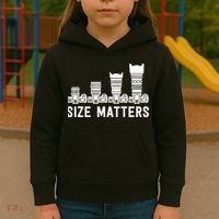 Funny Photography Lens Size Matters Kids Hoodie thumb 3