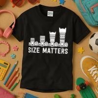 Funny Photography Lens Size Matters Kids T-Shirt thumb 3