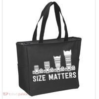 Funny Photography Lens Size Matters Tote Bag thumb 2