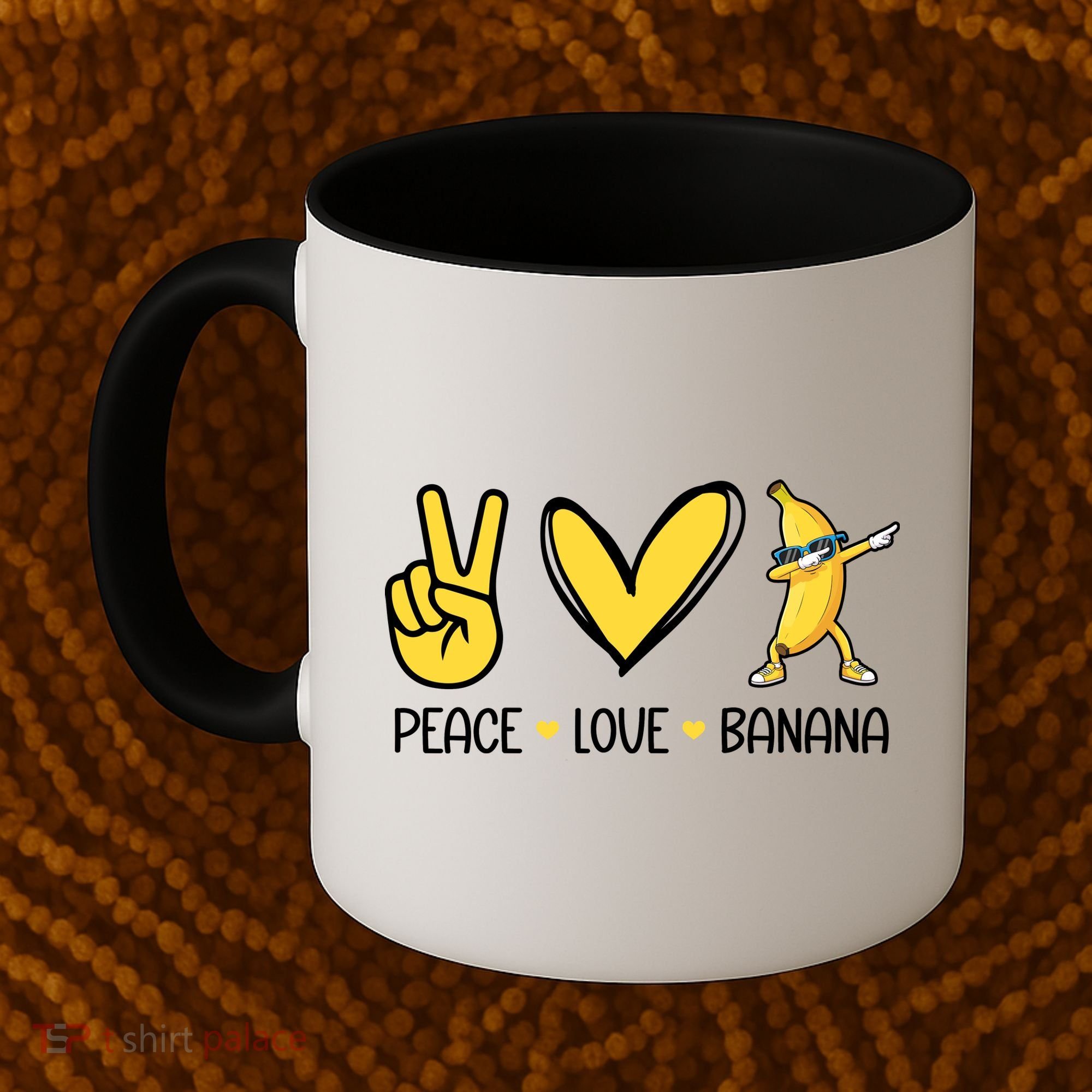 Funny Peace Love Bananas Cute Banana Gifts Coffee Mug