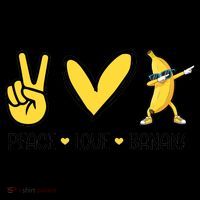 Funny Peace Love Bananas Cute Banana Gifts Coffee Mug thumb 5