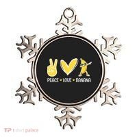 Funny Peace Love Bananas Cute Banana Gifts Ornament thumb 0