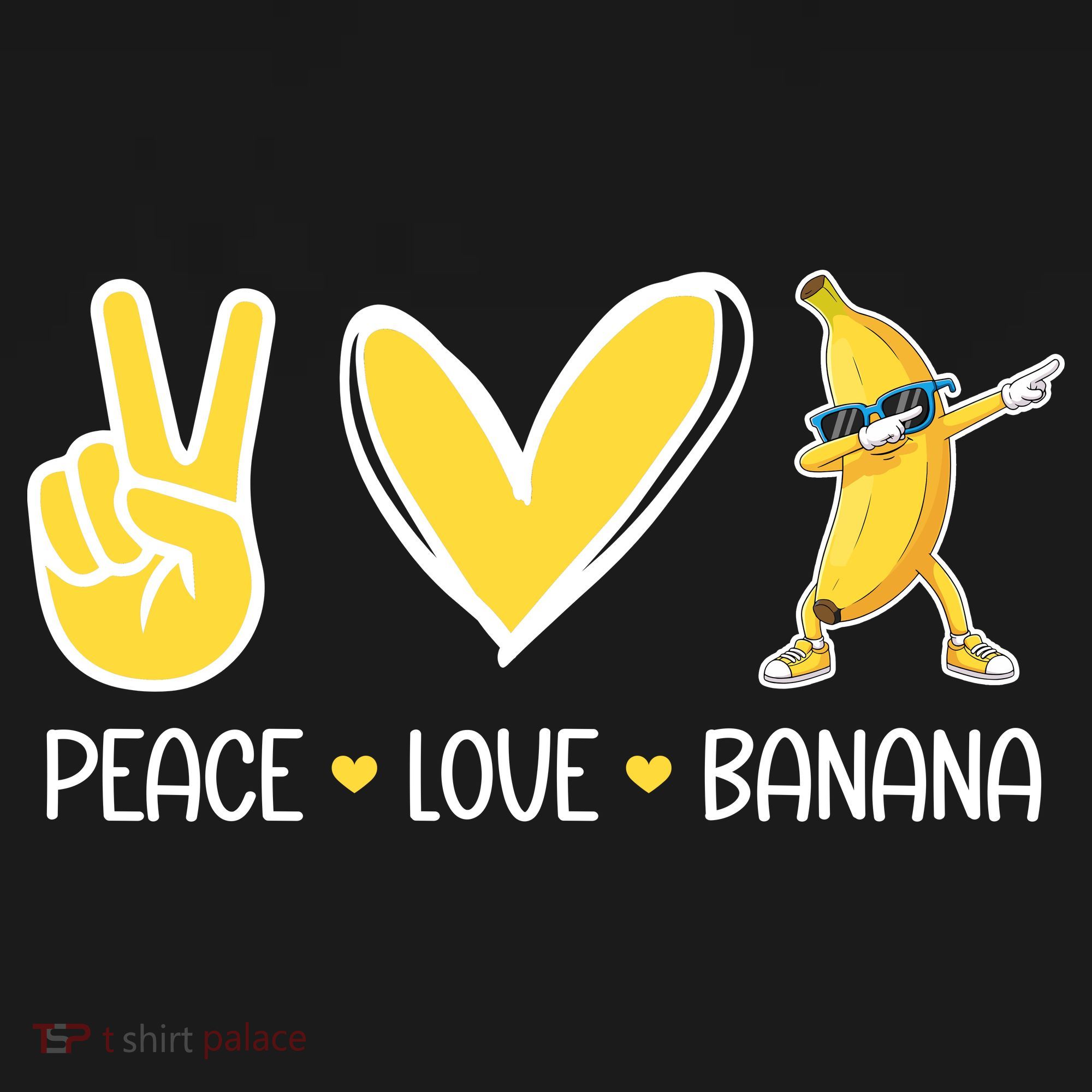 Funny Peace Love Bananas Cute Banana Gifts Ornament