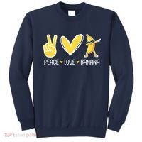 Funny Peace Love Bananas Cute Banana Gifts Sweatshirt thumb 0