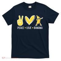 Funny Peace Love Bananas Cute Banana Gifts T-Shirt thumb 0