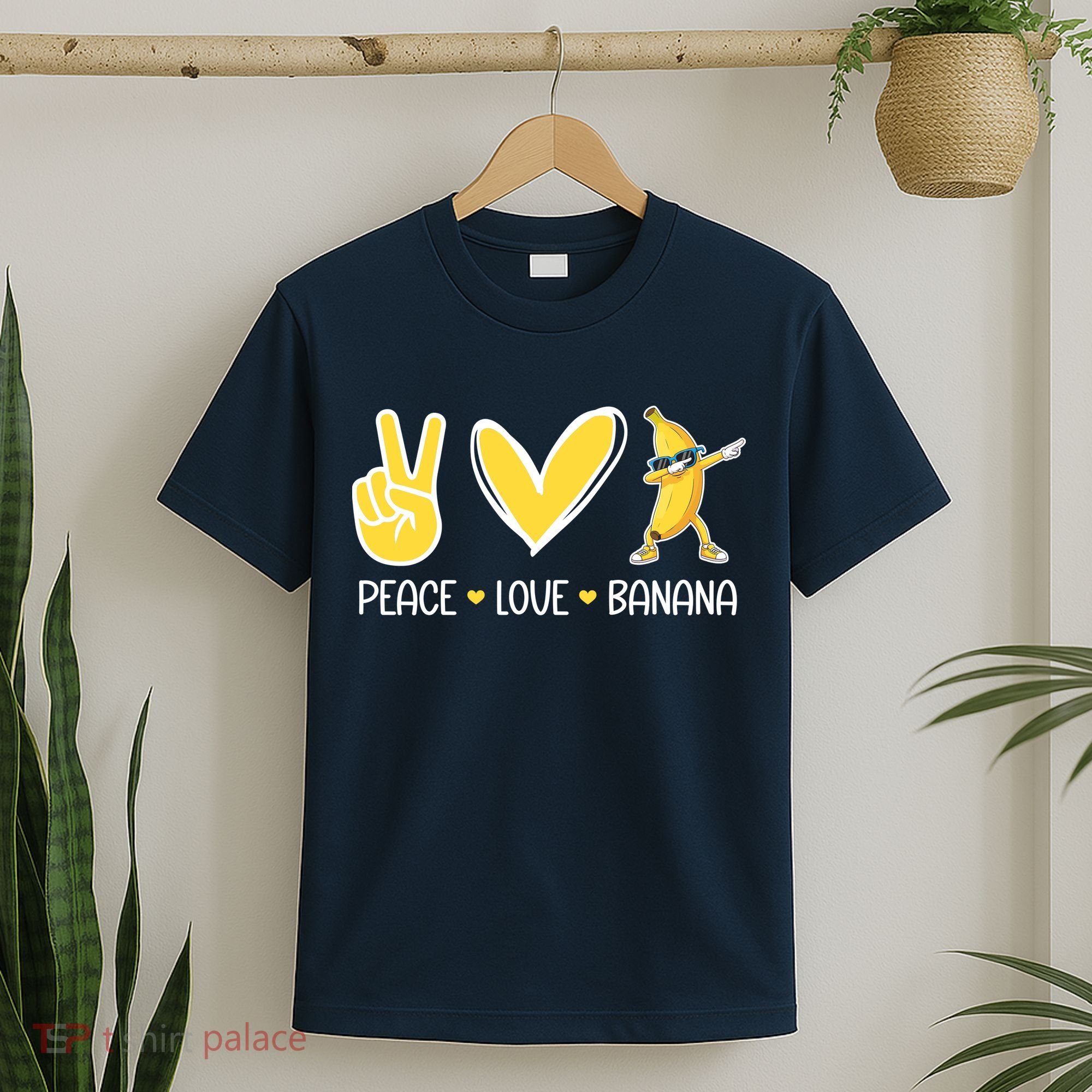 Funny Peace Love Bananas Cute Banana Gifts T-Shirt