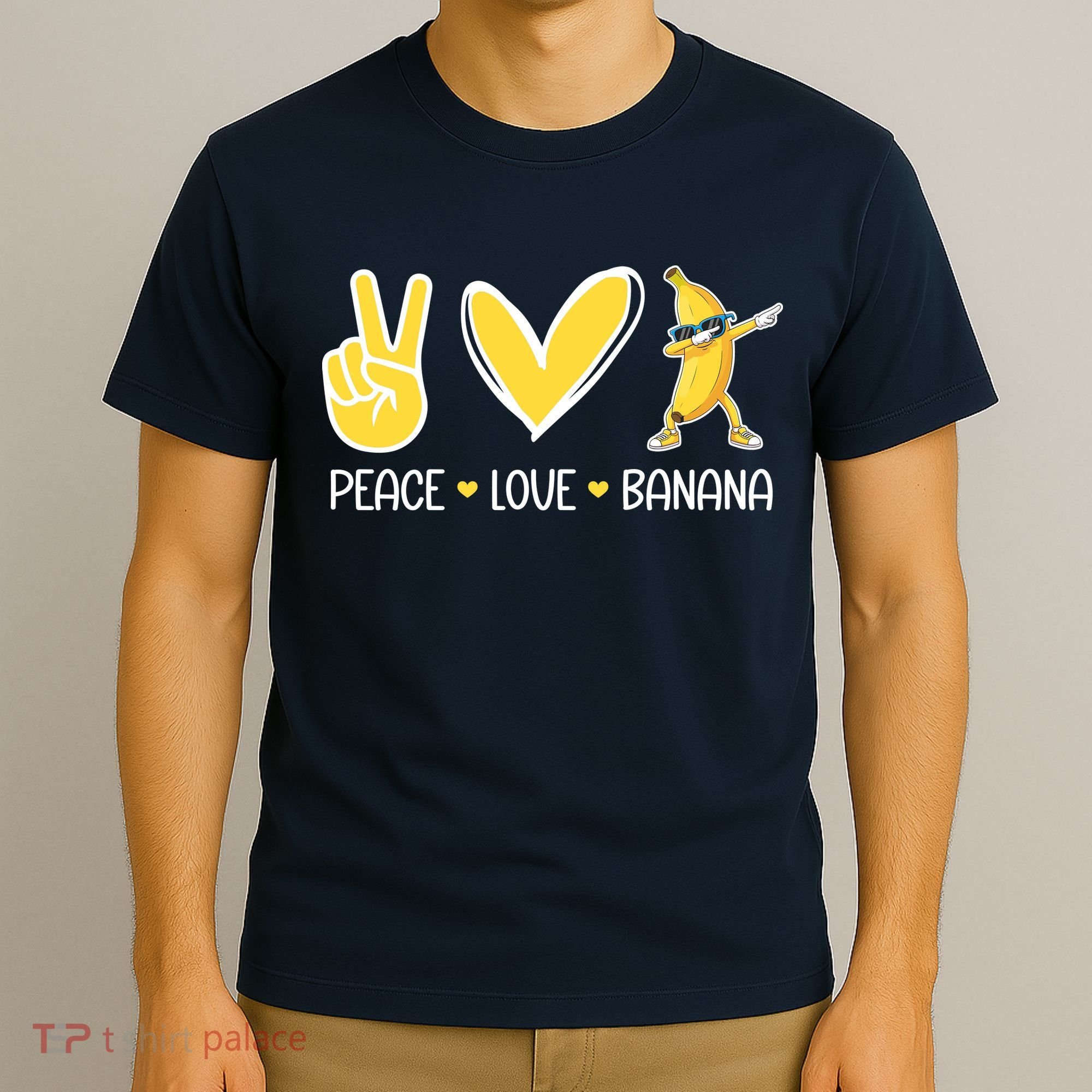 Funny Peace Love Bananas Cute Banana Gifts T-Shirt
