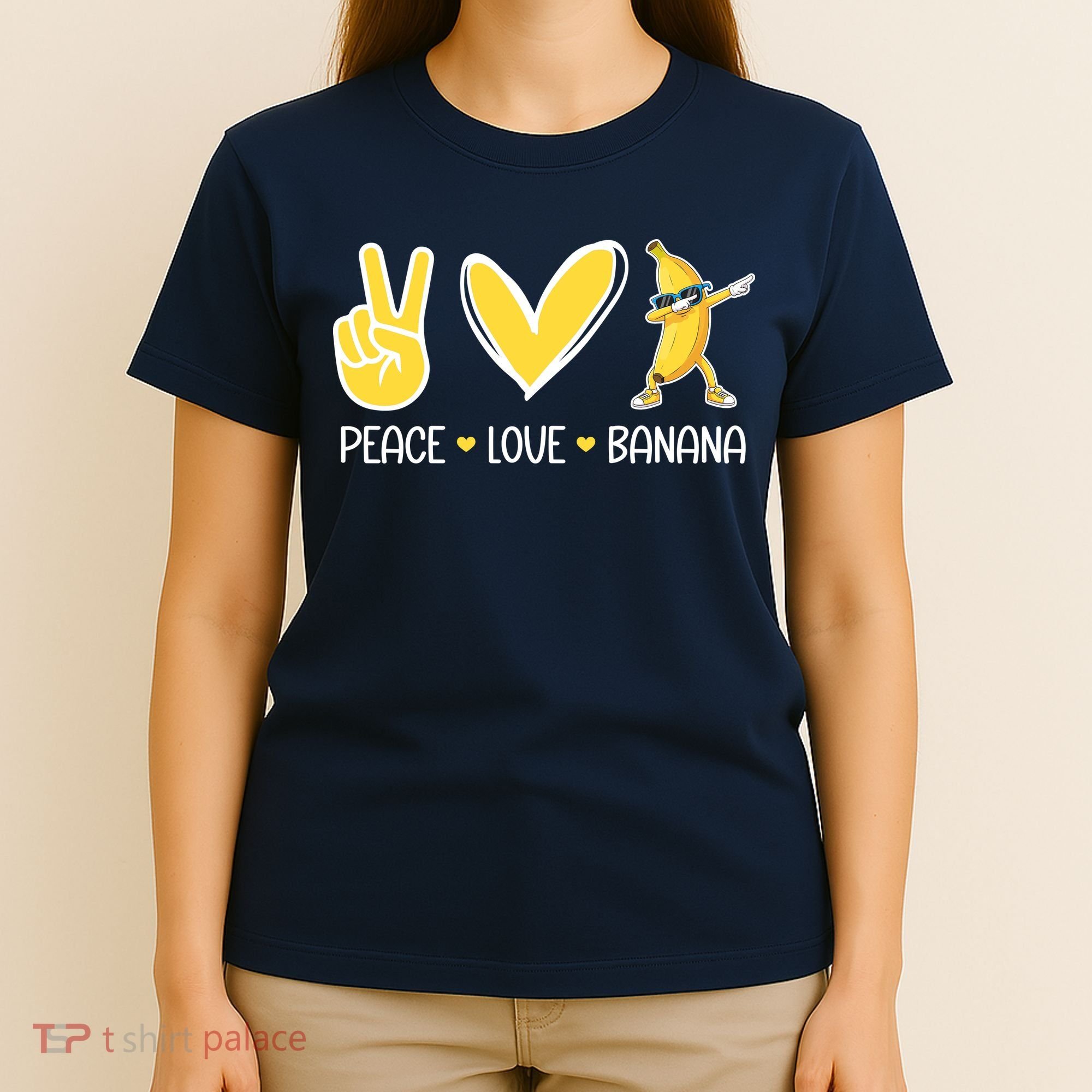 Funny Peace Love Bananas Cute Banana Gifts T-Shirt