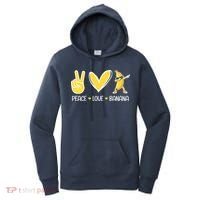 Funny Peace Love Bananas Cute Banana Gifts Women's Hoodie thumb 0