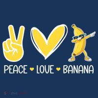 Funny Peace Love Bananas Cute Banana Gifts Women's Hoodie thumb 2