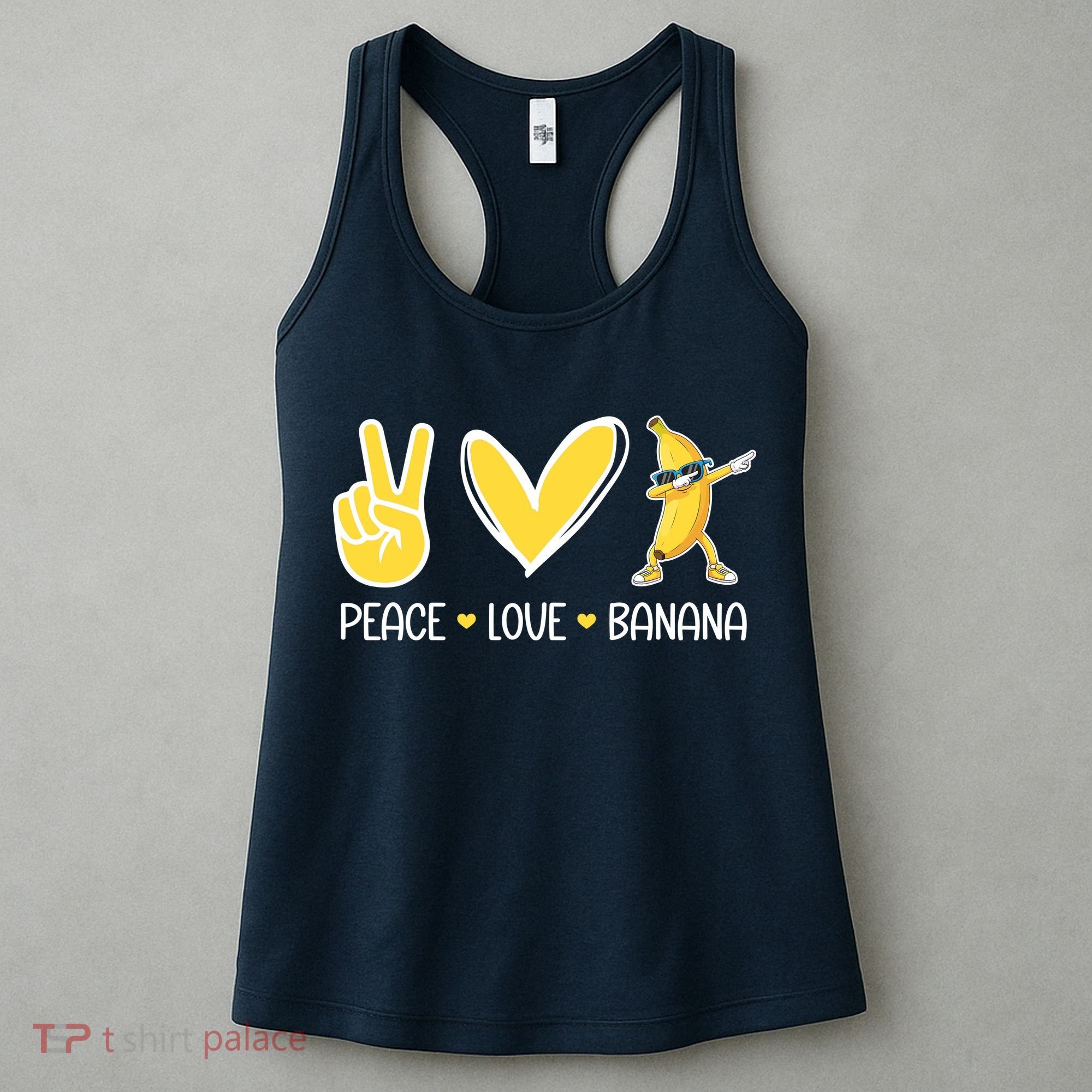 Funny Peace Love Bananas Cute Banana Gifts Women's Tank Top