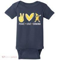 Funny Peace Love Bananas Cute Banana Gifts Baby Bodysuit thumb 0