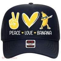 Funny Peace Love Bananas Cute Banana Gifts Hat thumb 0