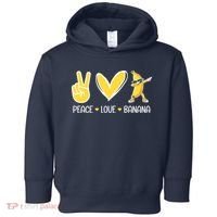 Funny Peace Love Bananas Cute Banana Gifts Toddler Hoodie thumb 0
