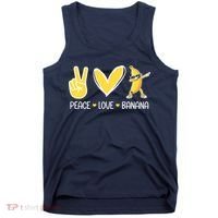 Funny Peace Love Bananas Cute Banana Gifts Tank Top thumb 0
