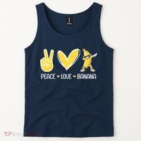 Funny Peace Love Bananas Cute Banana Gifts Tank Top thumb 2