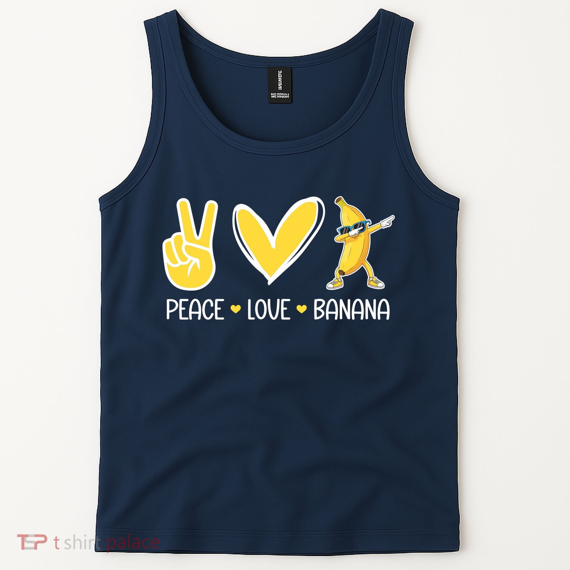 Funny Peace Love Bananas Cute Banana Gifts Tank Top