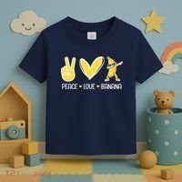 Funny Peace Love Bananas Cute Banana Gifts Toddler T-Shirt thumb 3