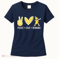 Funny Peace Love Bananas Cute Banana Gifts Women's T-Shirt thumb 0