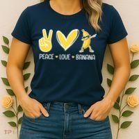 Funny Peace Love Bananas Cute Banana Gifts Women's T-Shirt thumb 2