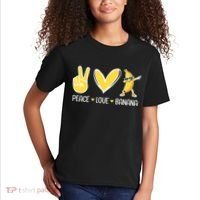 Funny Peace Love Bananas Cute Banana Gifts Kids T-Shirt thumb 2