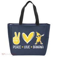 Funny Peace Love Bananas Cute Banana Gifts Tote Bag thumb 0