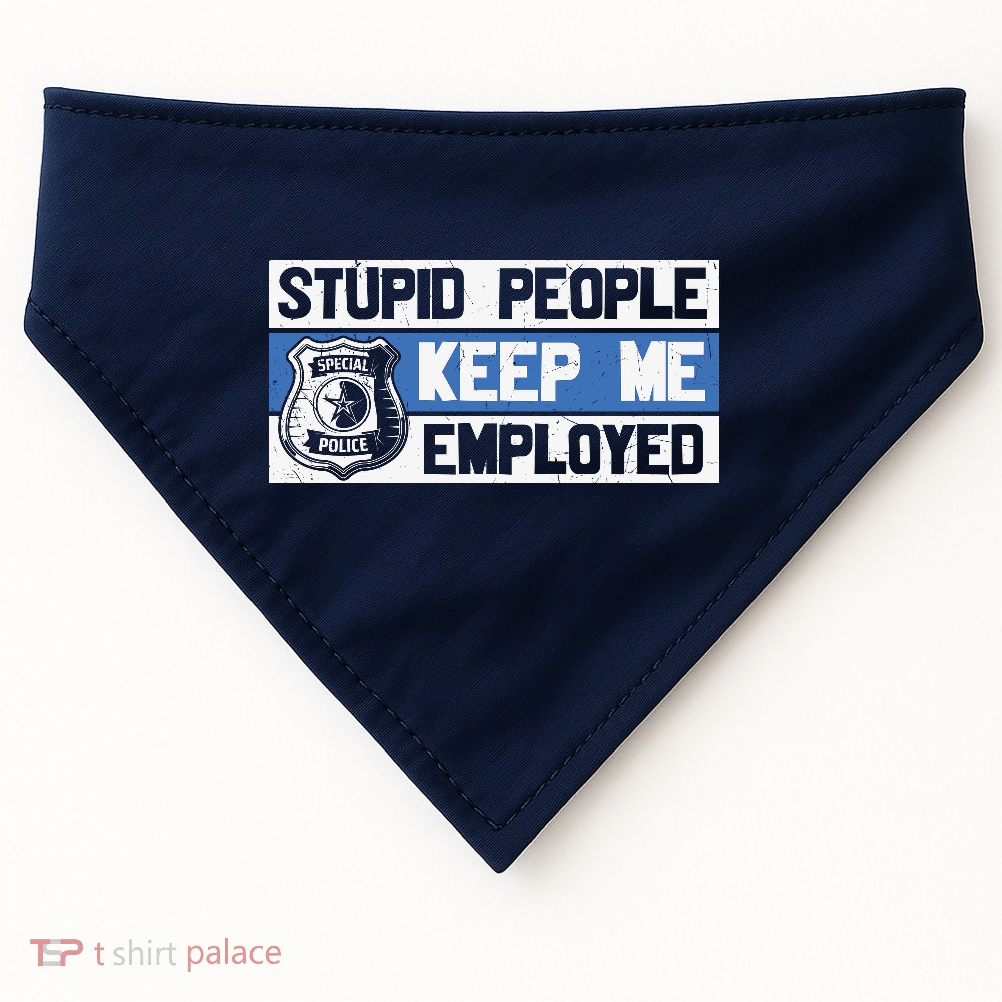 Funny Police Law Enforcement USA-Made Doggie Bandana