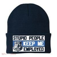 Funny Police Law Enforcement Beanie thumb 0
