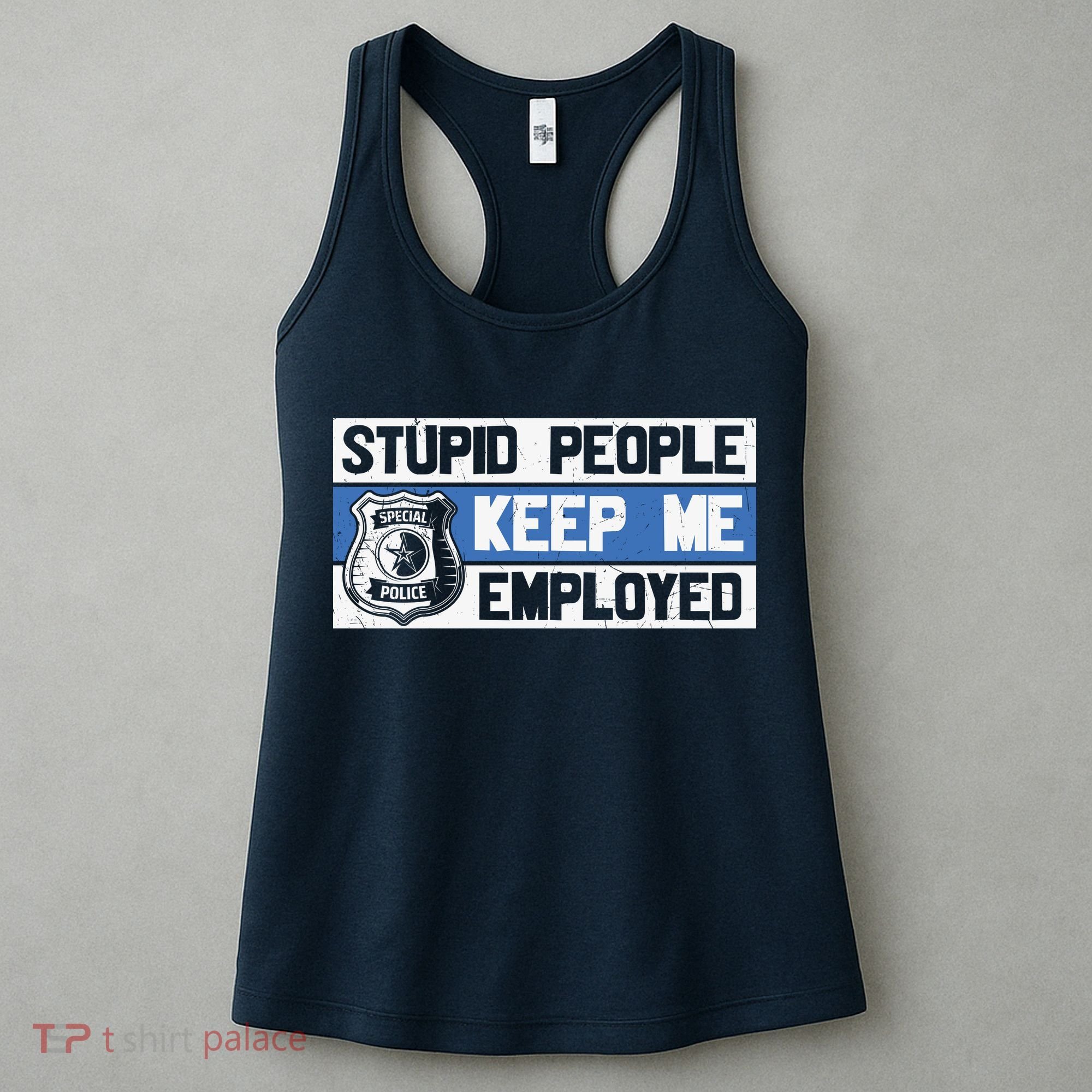 Funny Police Law Enforcement Women's Tank Top
