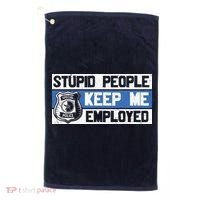 Funny Police Law Enforcement Golf Towel thumb 0