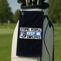 Funny Police Law Enforcement Golf Towel thumb 2