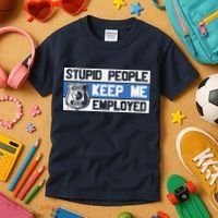 Funny Police Law Enforcement Kids T-Shirt thumb 3