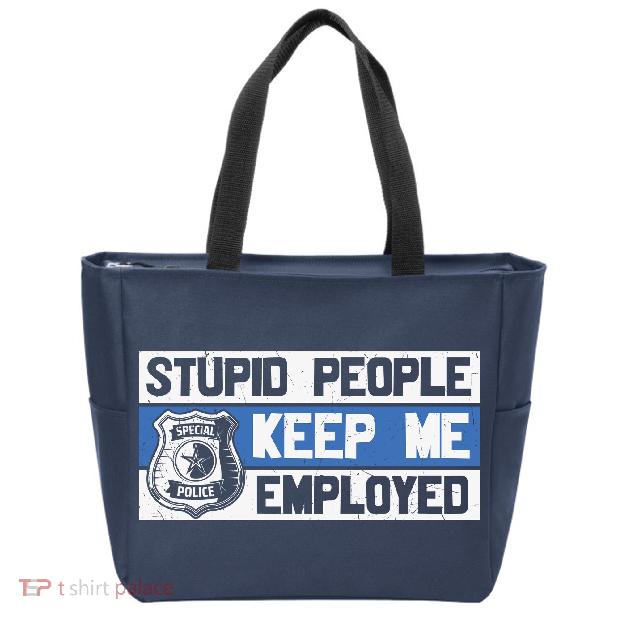 Funny Police Law Enforcement Tote Bag