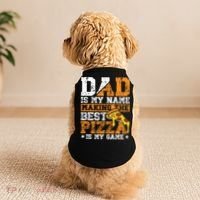 Funny Pizza Lover For Dad Humor For Father's Day Gift Doggie Tank thumb 2