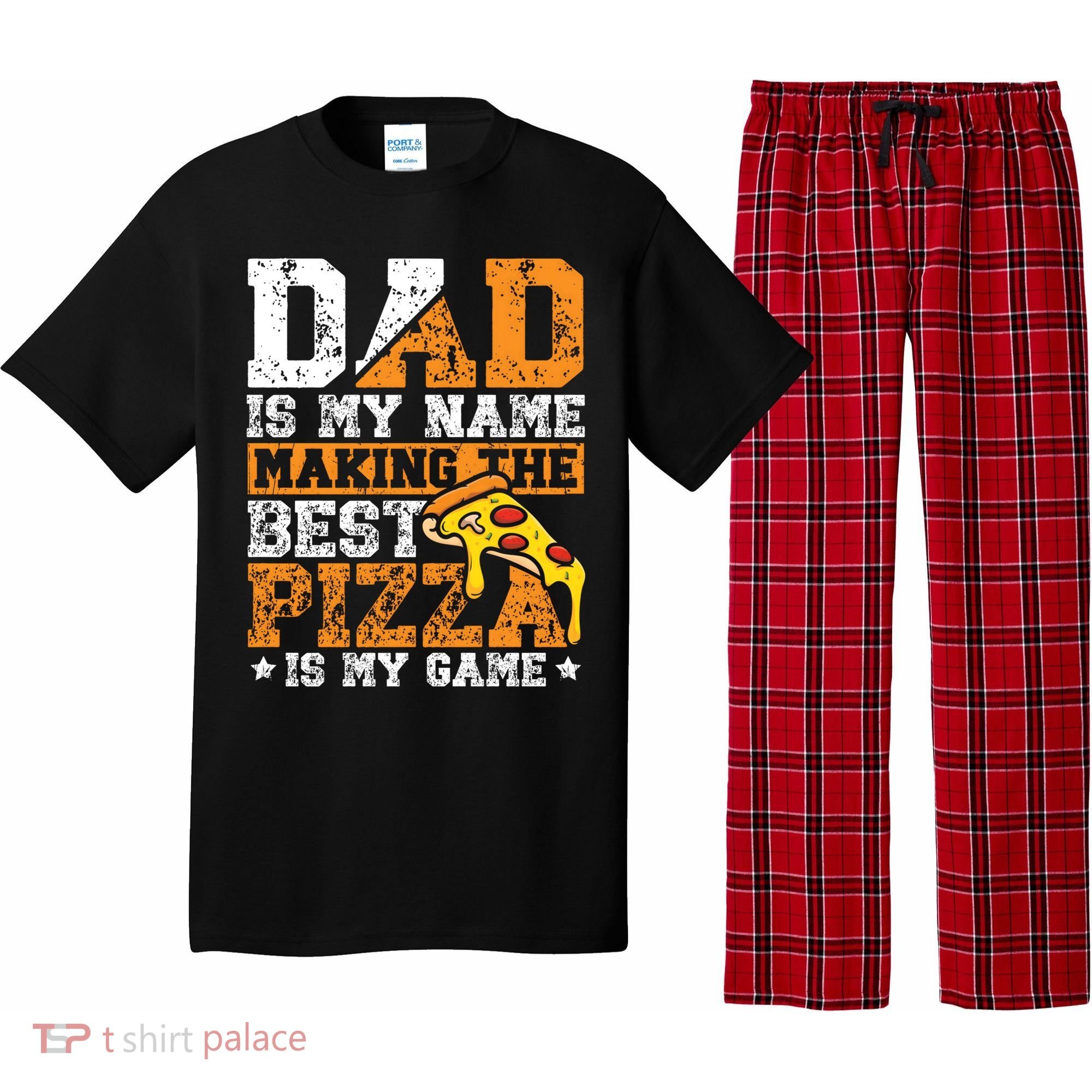 Funny Pizza Lover For Dad Humor For Father's Day Gift Pajama Set