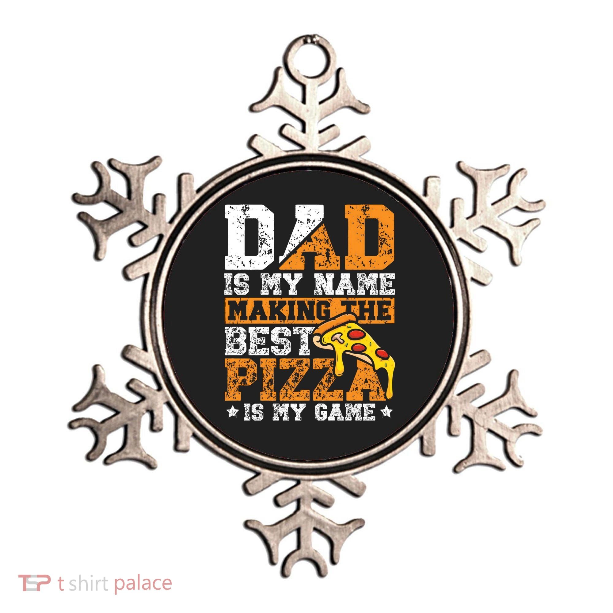 Funny Pizza Lover For Dad Humor For Father's Day Gift Ornament