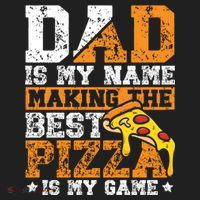Funny Pizza Lover For Dad Humor For Father's Day Gift Golf Towel thumb 3