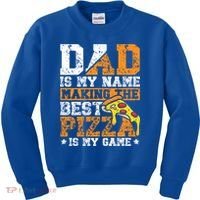 Funny Pizza Lover For Dad Humor For Father's Day Gift Kids Sweatshirt thumb 0