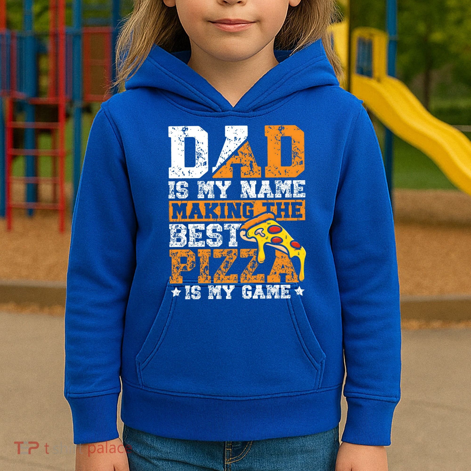 Funny Pizza Lover For Dad Humor For Father's Day Gift Kids Hoodie
