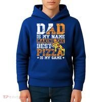 Funny Pizza Lover For Dad Humor For Father's Day Gift Kids Hoodie thumb 4