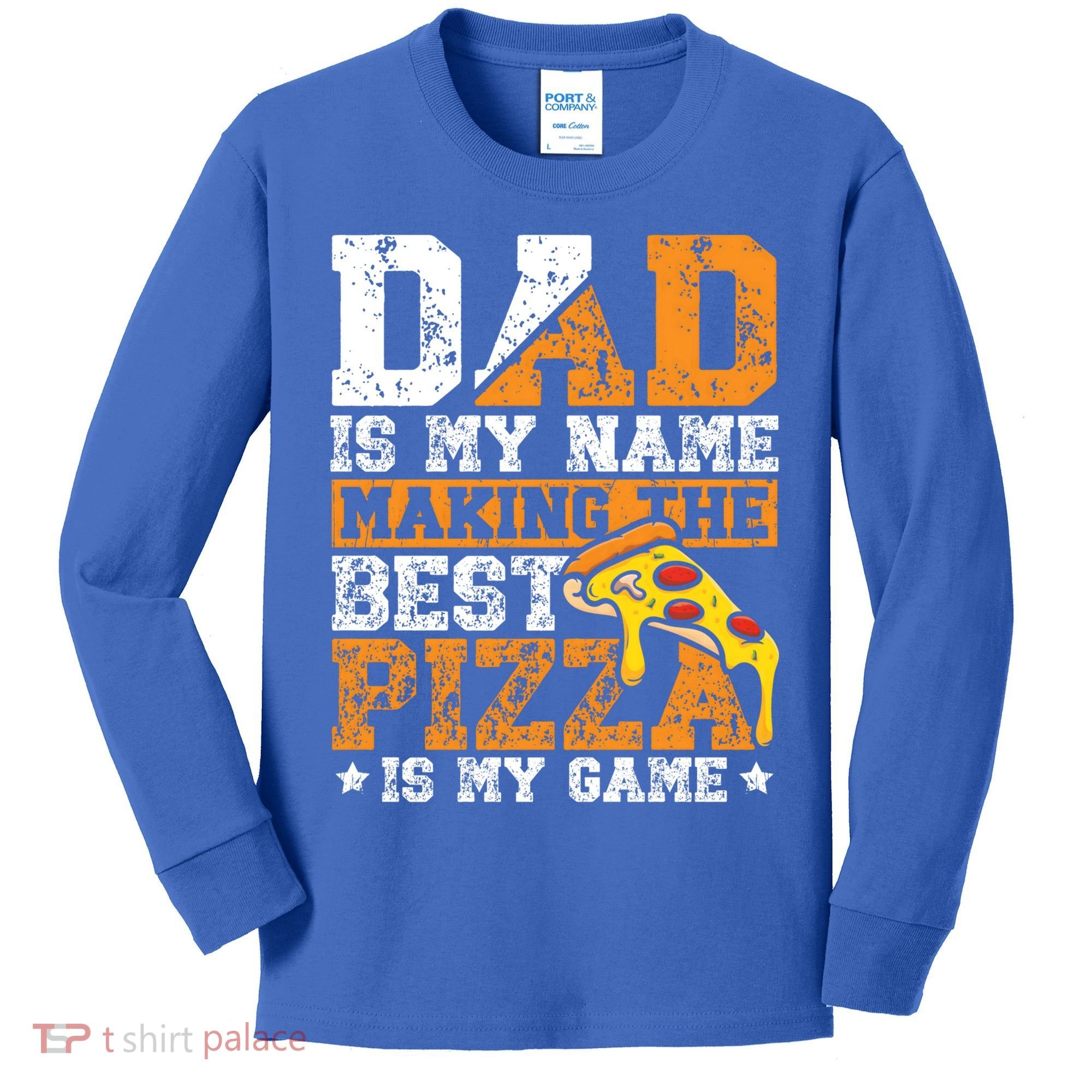 Funny Pizza Lover For Dad Humor For Father's Day Gift Kids Long Sleeve Shirt