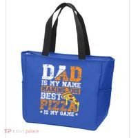 Funny Pizza Lover For Dad Humor For Father's Day Gift Tote Bag thumb 3