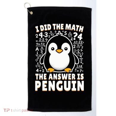 Funny Penguin Lover Cute Gift Golf Towel