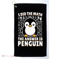 Funny Penguin Lover Cute Gift Golf Towel thumb 0