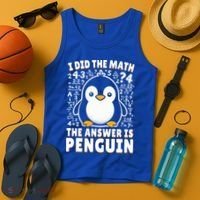 Funny Penguin Lover Cute Gift Tank Top thumb 4