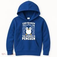Funny Penguin Lover Cute Gift Kids Hoodie thumb 0